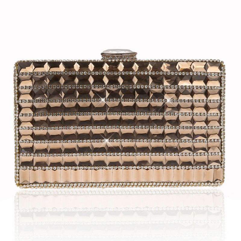 Geometrisk Rhinestone Dekoration Aften Clutch