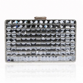 Geometrisk Rhinestone Dekoration Aften Clutch