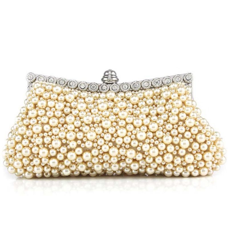 Håndlavet Beaded Pu Aftenclutch