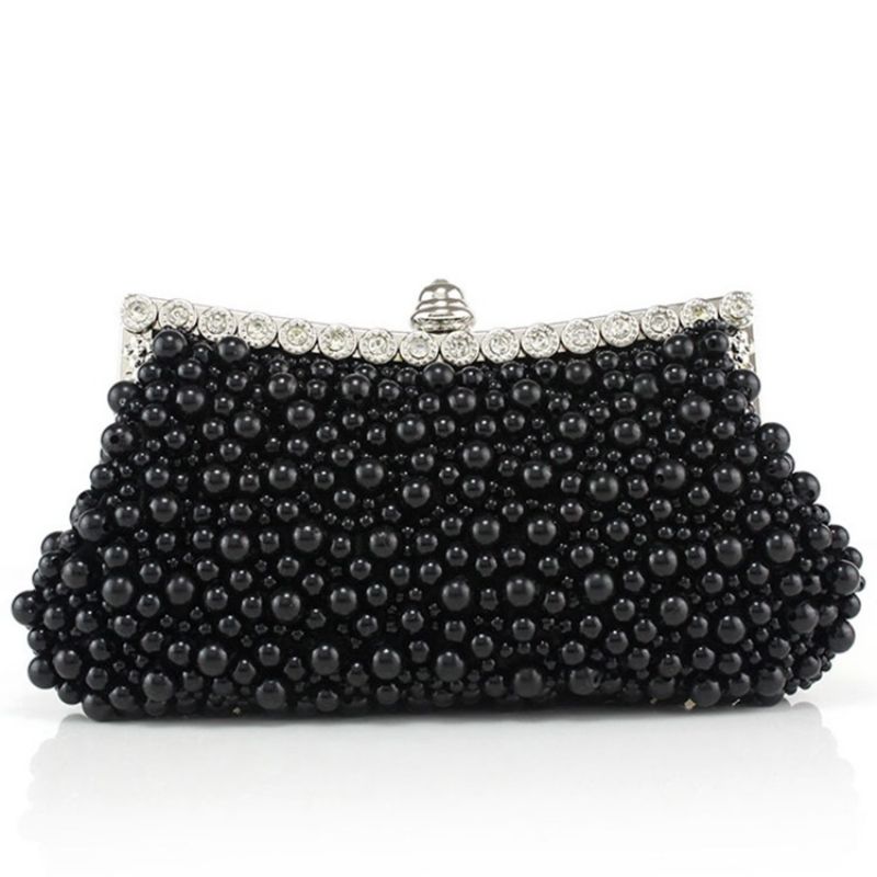 Håndlavet Beaded Pu Aftenclutch