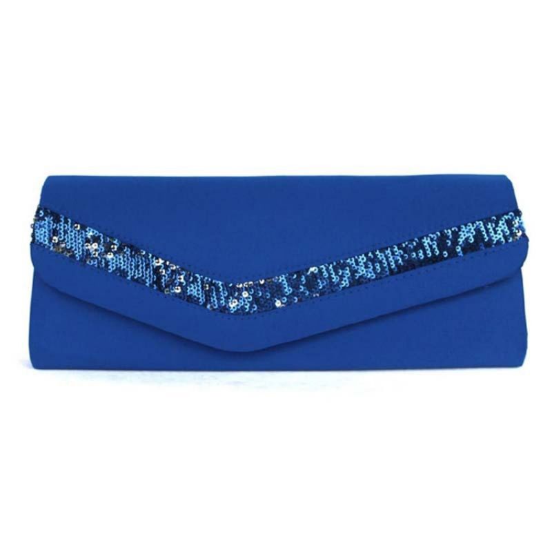 Koreansk Stil Ensfarvet Satin Clutch