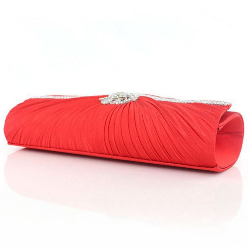 Ladylike Rhinestone Lily Rynke Dekoreret Aften Clutch