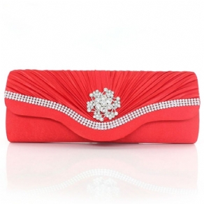 Ladylike Rhinestone Lily Rynke Dekoreret Aften Clutch