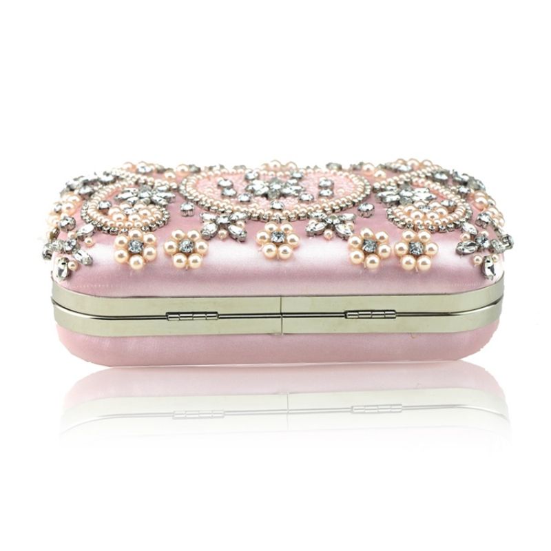 Luksuriøs Håndskrædder Rhinestone Decoration Clutch