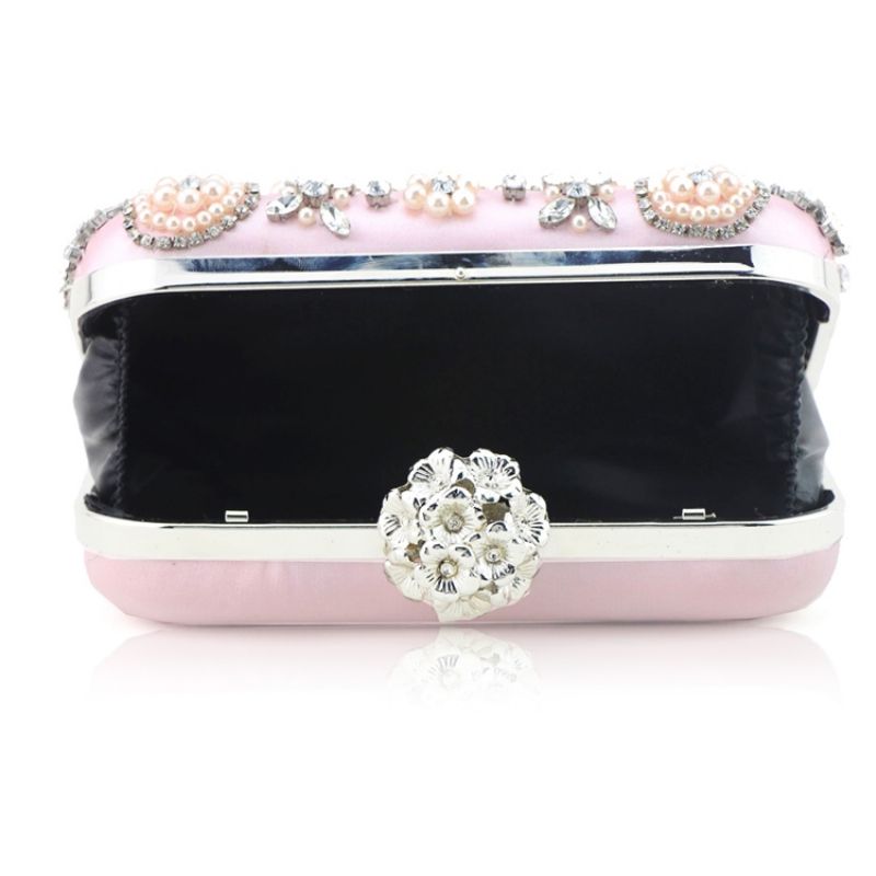 Luksuriøs Håndskrædder Rhinestone Decoration Clutch