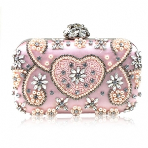 Luksuriøs Håndskrædder Rhinestone Decoration Clutch