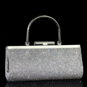 Pailletter I Koreansk Stil Rhinestone Clutch