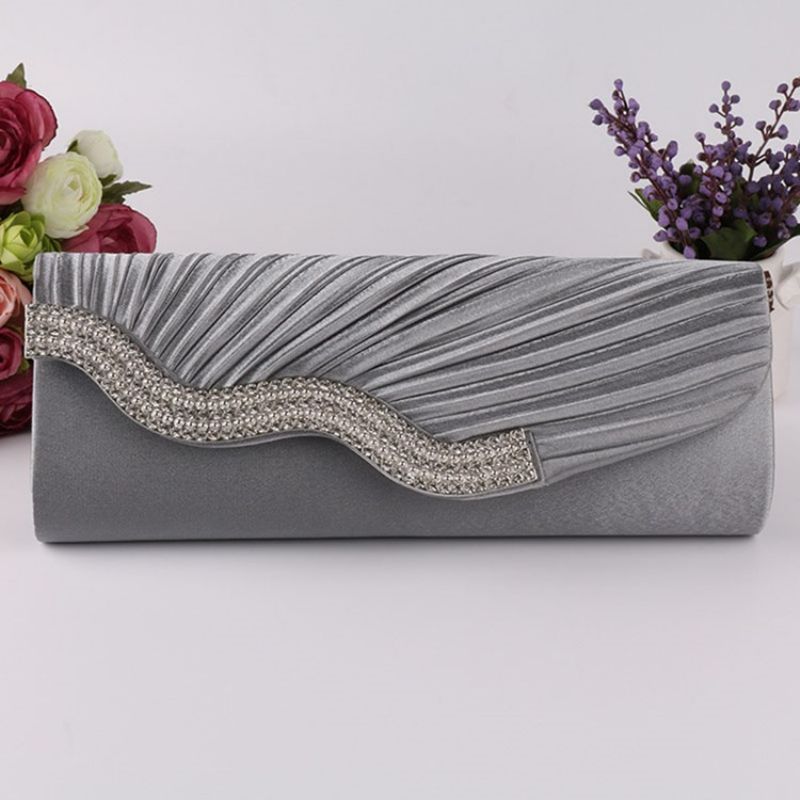 Rektangel Satin Banket Clutches & Aftentasker