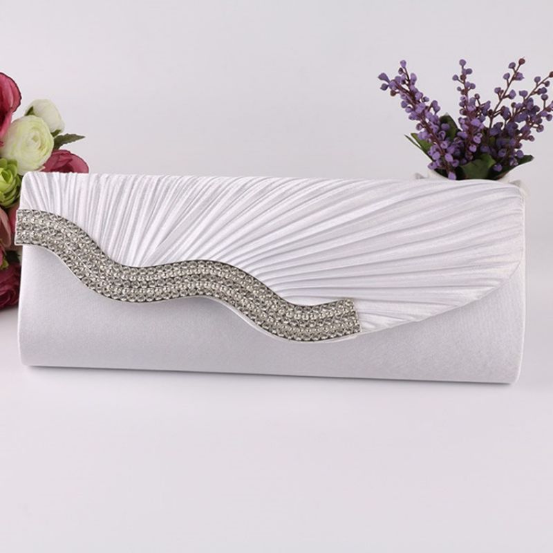 Rektangel Satin Banket Clutches & Aftentasker