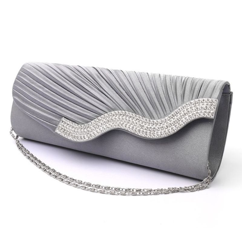 Rektangel Satin Banket Clutches & Aftentasker