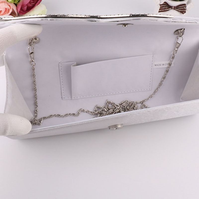 Rektangel Satin Banket Clutches & Aftentasker