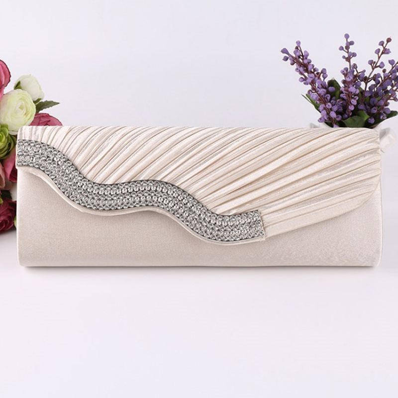 Rektangel Satin Banket Clutches & Aftentasker