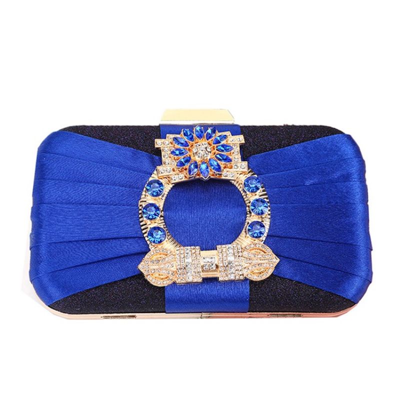 Rhinestone Alsidige Satin Clutches & Aftentasker