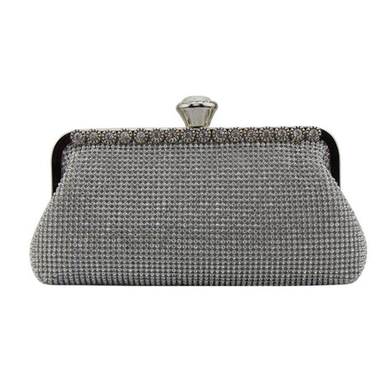 Rhinestone Dekoration Dame Clutch