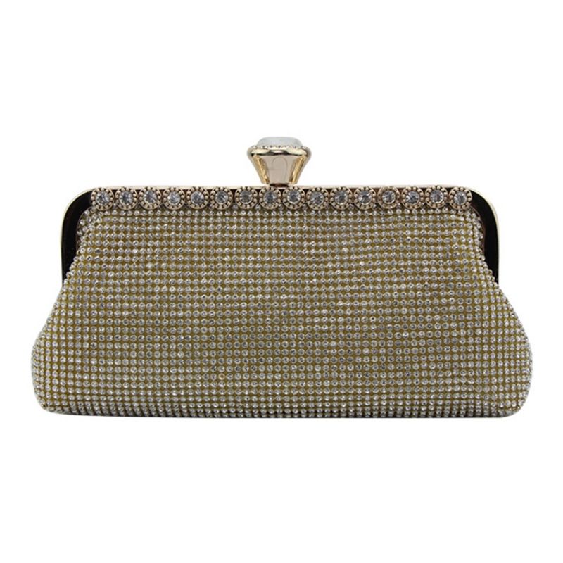 Rhinestone Dekoration Dame Clutch