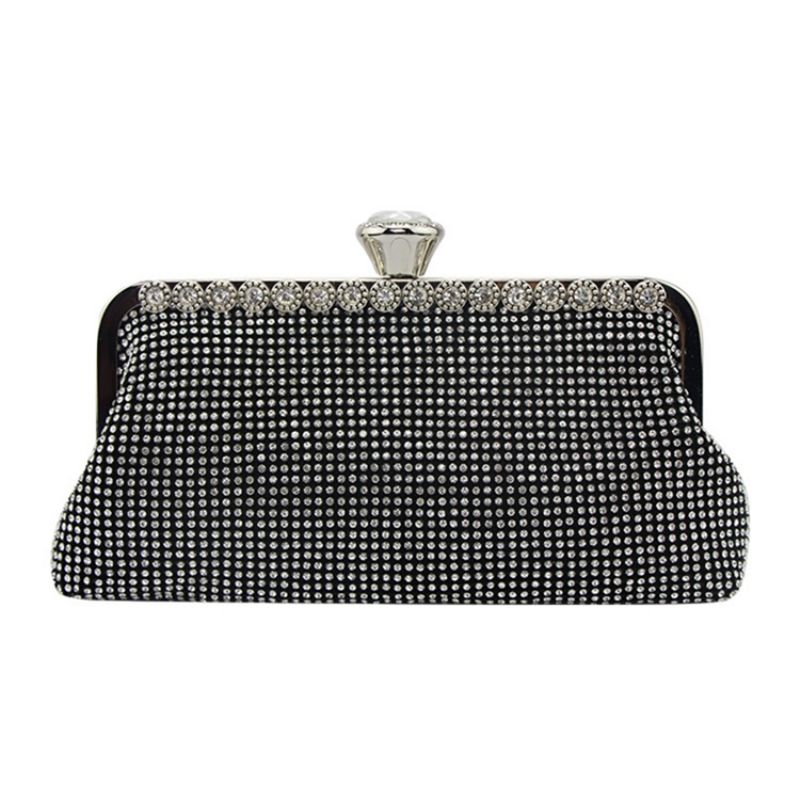 Rhinestone Dekoration Dame Clutch