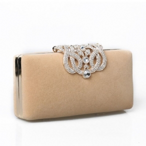 Rhinestone Dekoreret Clutch Aftentaske