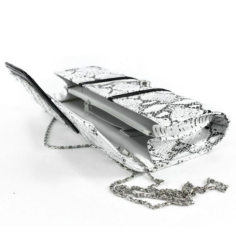 Rhinestone Dekoreret Print Aften Clutch