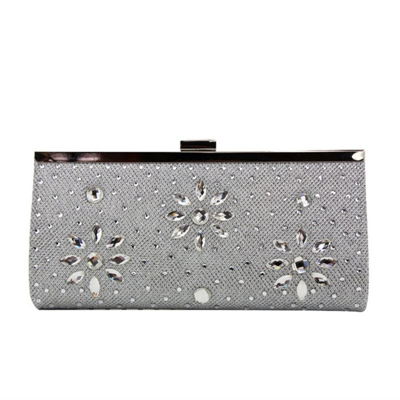 Rhinestone Pu Dame Clutch