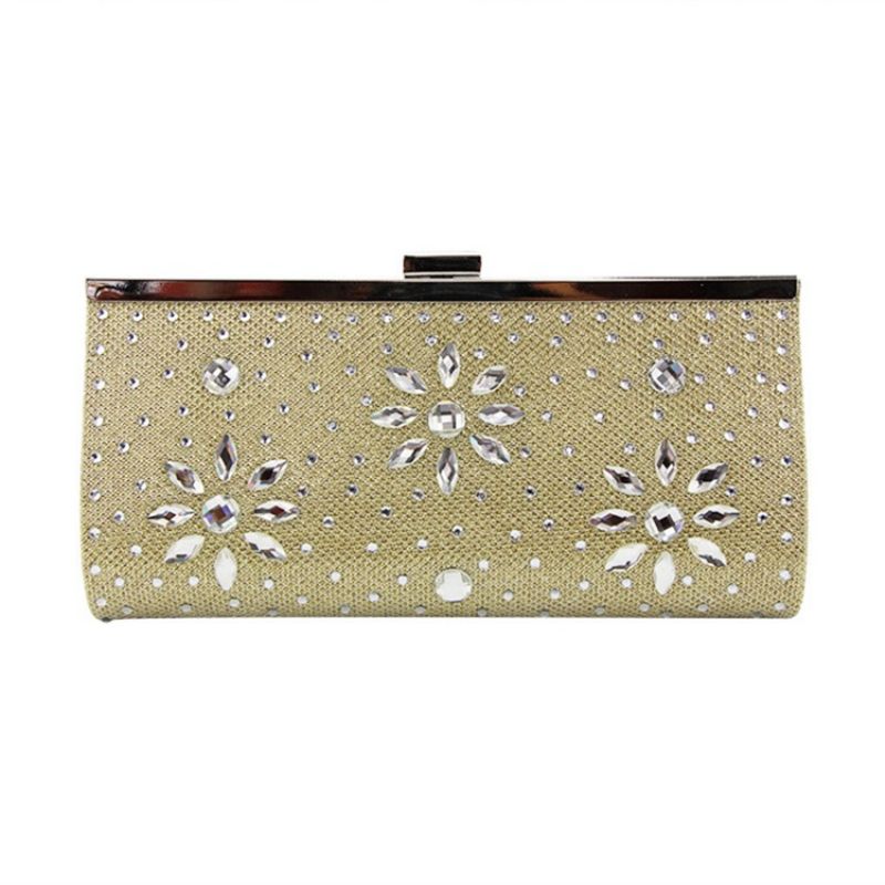 Rhinestone Pu Dame Clutch