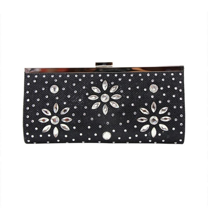 Rhinestone Pu Dame Clutch