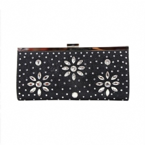 Rhinestone Pu Dame Clutch