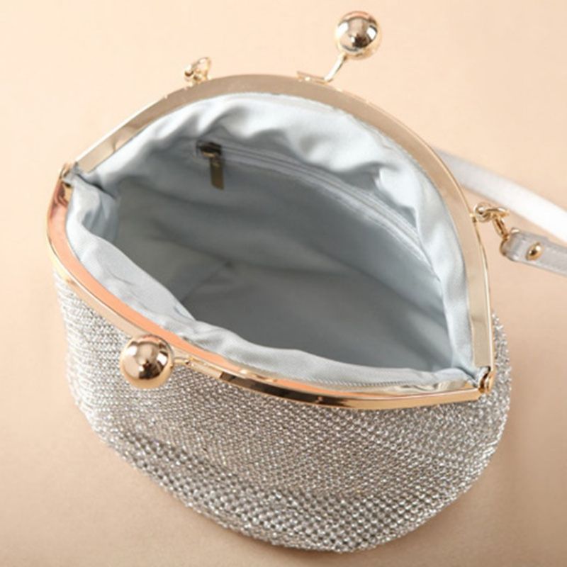 Rhinestone Shell Alsidige Clutches & Aftentasker