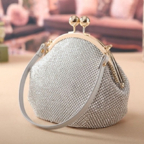 Rhinestone Shell Alsidige Clutches & Aftentasker