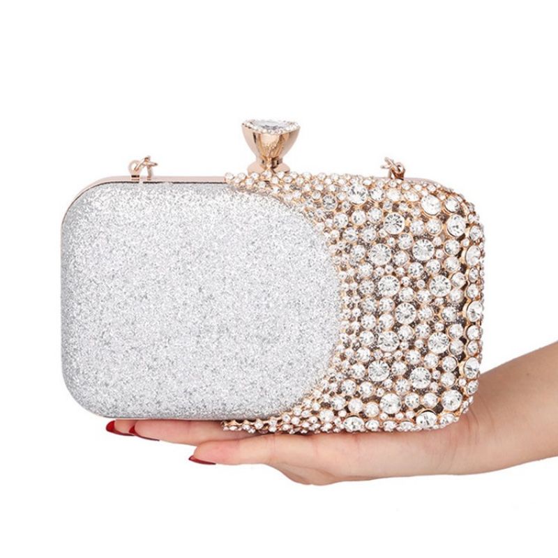 Sequin Rektangel Banket Clutches & Aftentasker