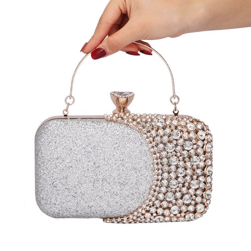 Sequin Rektangel Banket Clutches & Aftentasker