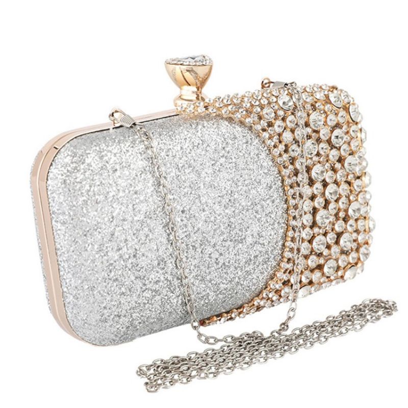 Sequin Rektangel Banket Clutches & Aftentasker