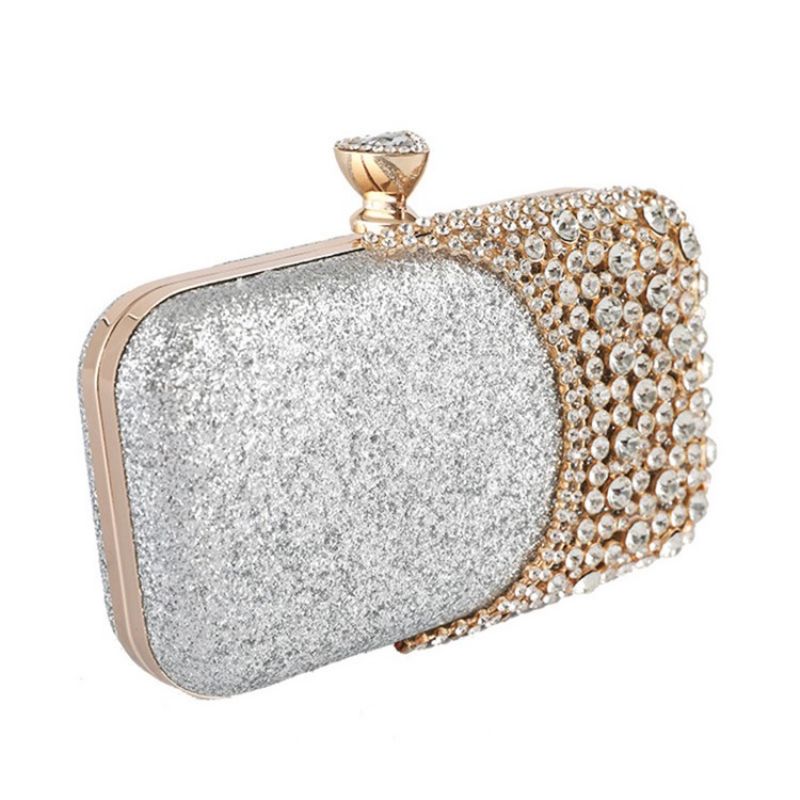 Sequin Rektangel Banket Clutches & Aftentasker