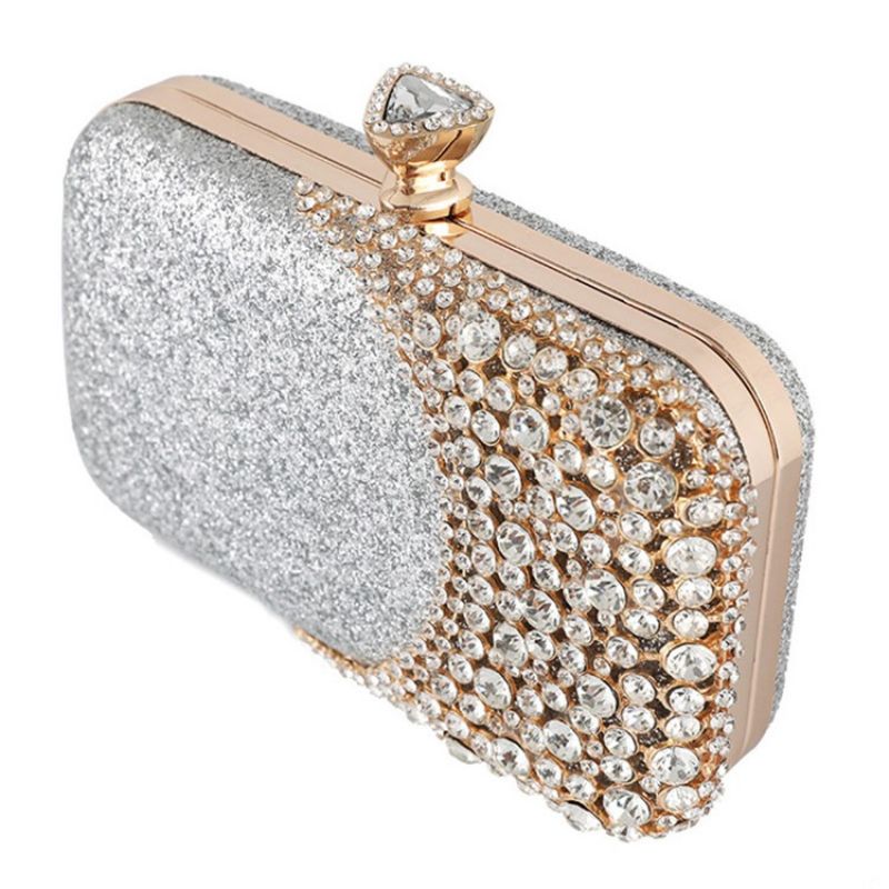 Sequin Rektangel Banket Clutches & Aftentasker