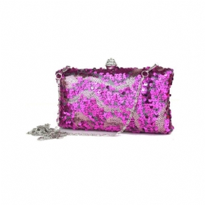 Shining Pailletter Rhinestone Dame Clutch