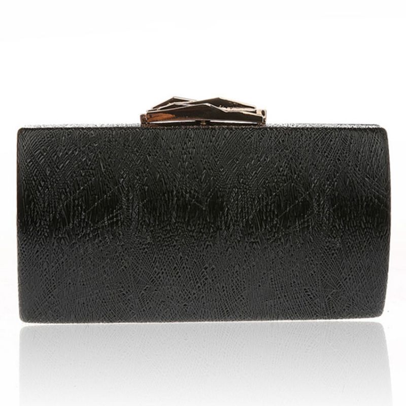 Soild Colour Chain Evening Clutch