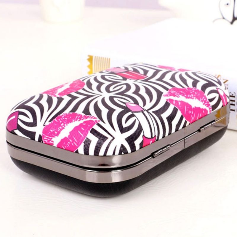 Zebra Stribe Dekoreret Aften Clutch