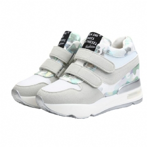 Patchwork Camouflage Platform Velcro Sneakers Til Kvinder