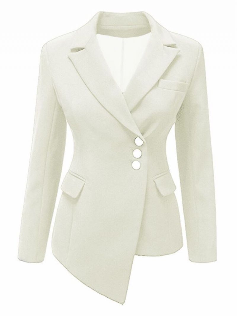 Almindelig Revers Asymmetrisk Blazer