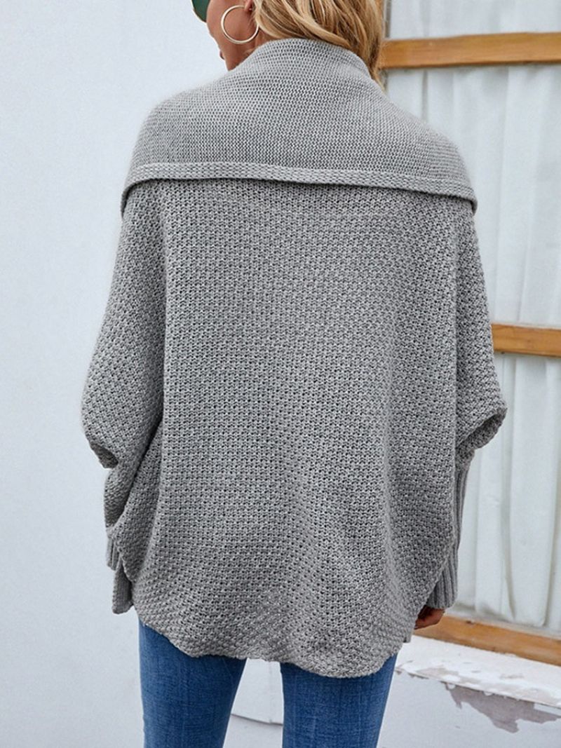 Batwing Sleeve Normal Mellemlang Batwing Sweater