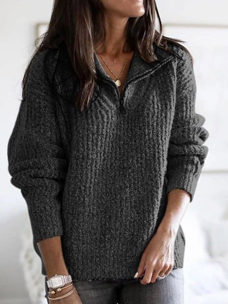 Lynlås Langærmet Standard Sweater