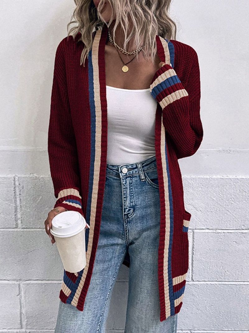 Patchwork Fall Straight Sweater