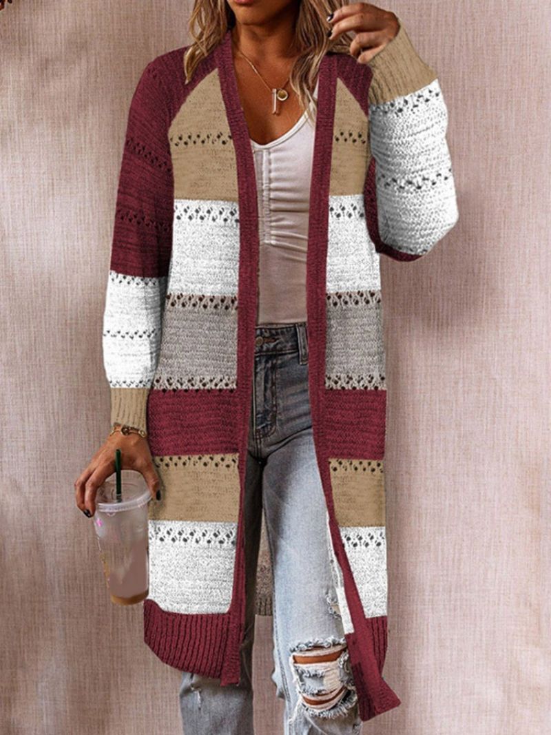 Tynd Patchwork Mellemlængde Løs Sweater