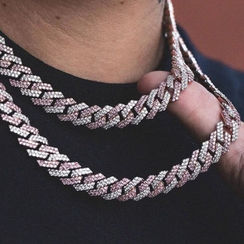 Cuban Link Chain Diamante Vintage Unisex Halskæder