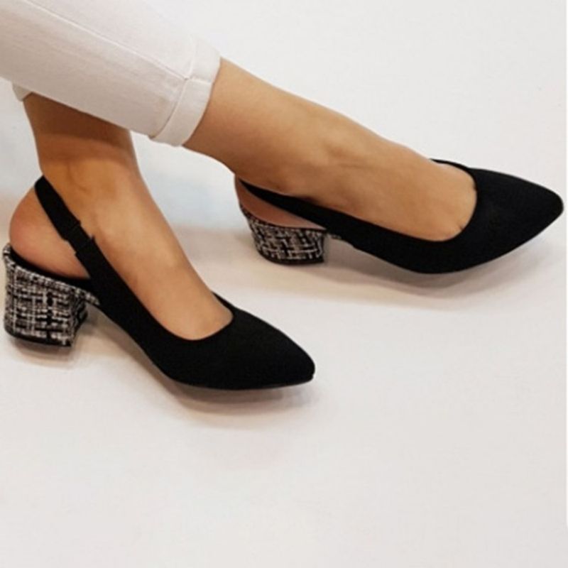 Closed Toe Slip-On Slingback Strap Etniske Sandaler