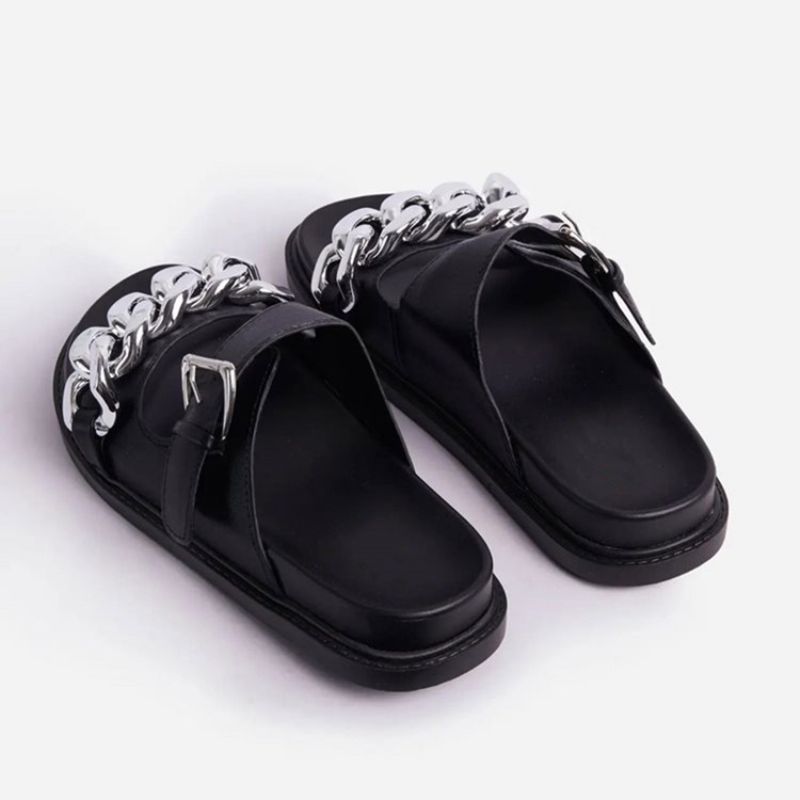 Slip-On Flip Flop Flad Med Pvc Hjemmesko