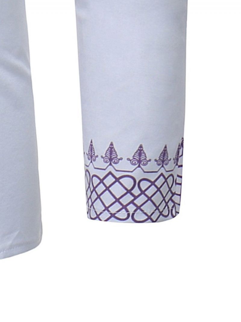 Afrikansk Mode Dashiki Print Mænds Dybe V-Hals Afslappede T-Shirts