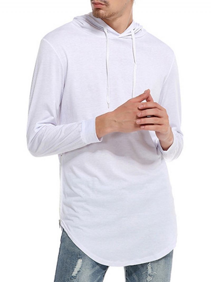 Hætte Almindelig Casual Pullover Slim T-Shirt