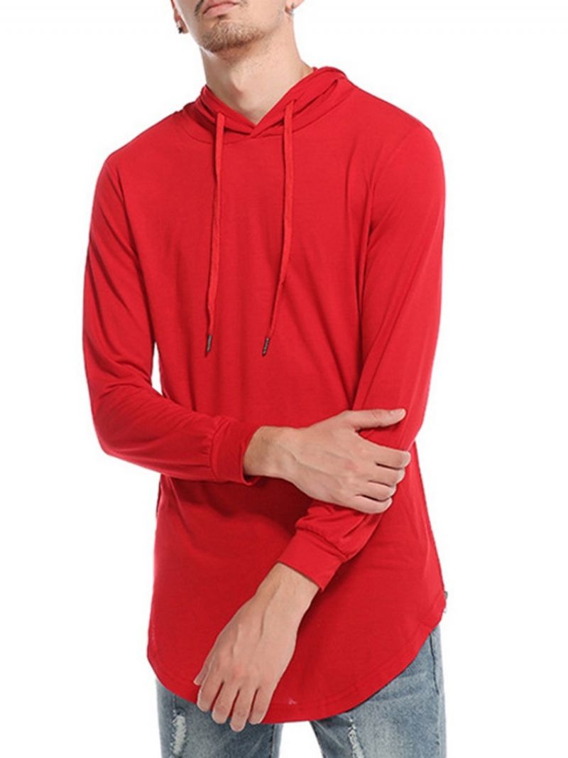 Hætte Almindelig Casual Pullover Slim T-Shirt