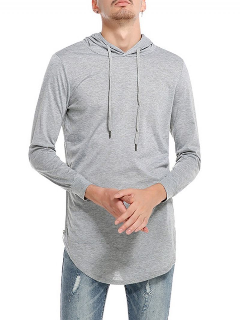 Hætte Almindelig Casual Pullover Slim T-Shirt