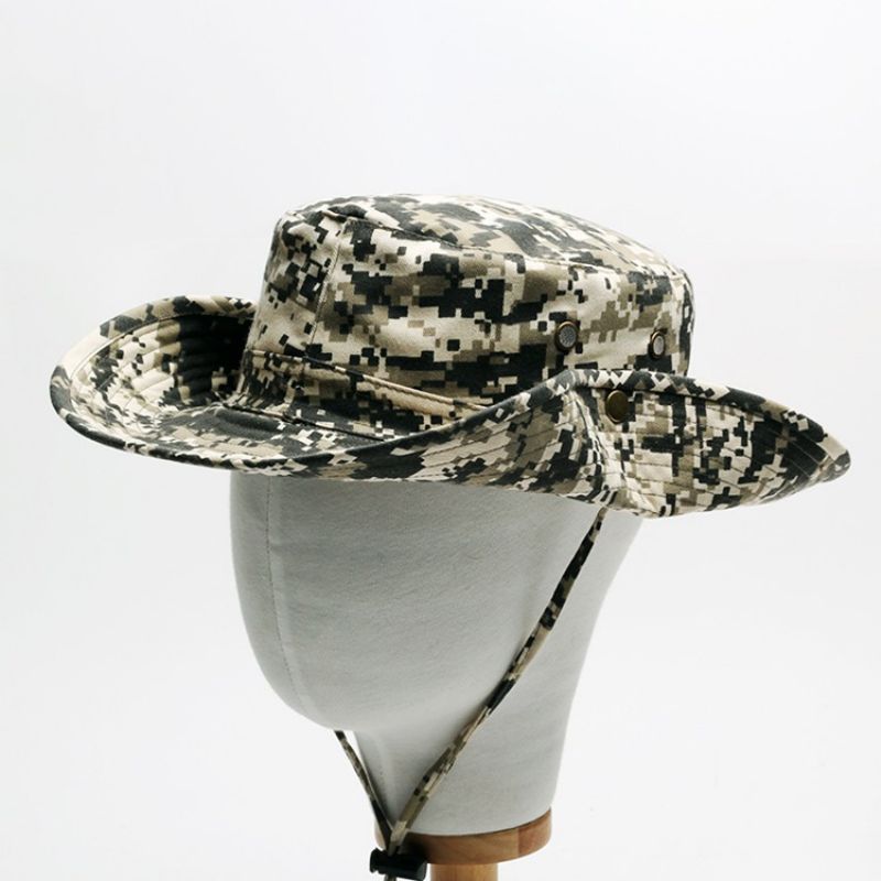 Camouflagemønster Bucket Hat